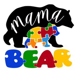 autism mama bear svg, trending svg, autism svg, mama bear svg, autism awareness svg