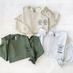 dog mom sweatshirt, womens paw sweatshirt, dog sweatshirt with name, dog mom gift, dog lover sweatshirt, dog mom era