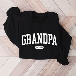 retro personalized grandpa sweatshirt, fathers day gift, cool grandpa sweatshirt, gift for grandparents