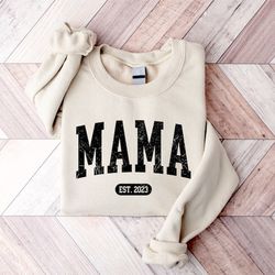 personalize mom gift for mothers sweatshirt, mother's day gift, mama sweatshirt, mom shirt, mom life shirt, mom hoodie