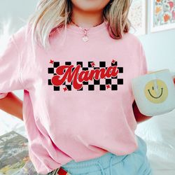 retro mama sweatshirt, first mothers day gift, personalized gift, mom life shirt, new mom, checkered sweatshirt, mothers