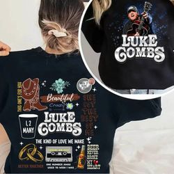 luke combs world tour shirt, country music shirt, luke combs world tour 2024, cowboy combs, luke combs fan, cowgirl tee