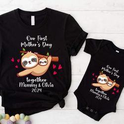 first mother's day shirt, mom baby tee, mama daughter shirt, 1st mother's day shirt
