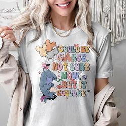 retro 90s disney eeyore shirt, could be worse not sure how but it could be t-shirt, winnie the pooh, mickey balloon, dis