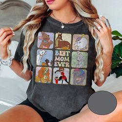 retro best mom ever disney character shirt, duchess, perdita, mrs. potts, helen parr, mrs. jumbo t-shirt, disney mother'