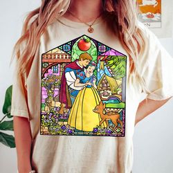 flounder stained glass shirt, disney princess t-shirt, magic kingdom, disneyland tr