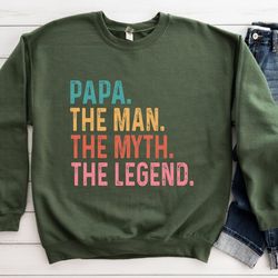 papa shirt for grandpa the man the myth the legend grandpa t shirt - fathers day gift - husband gift grandpa gift funny