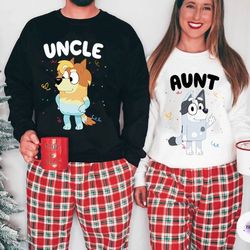 bluey rad uncle sweatshirt, bluey frisky aunt comfort colors shirt, bluey uncle shirt, cool aunt cool uncle club shirt,