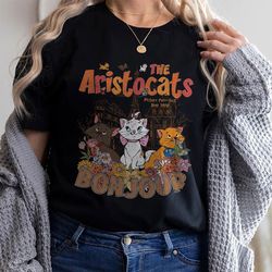 vintage aristocats bonjour shirt | holiday vacation gift | retro magic kingdom marie cat sweatshirt | aristocats squad s