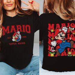 super mario 1985 shirt, vintage super mario bros 85 shirt, retro mario gaming shirt, shirt mario group birthday shirt su