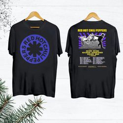 2024 red hot chili peppers tour t-shirt, red hot chili peppers band shirt, rhcp tour merch