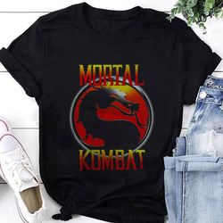 mortal kombat game t-shirt, mortal kombat shirt fan gifts, mortal kombat logo shirt