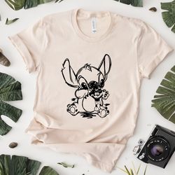 Stitch and Mickey Shirt, Lilo & Stitch Tee, Disneyland Shirts, Stitch Plays With Mickey Doll Shirt, Stitch Disney Shirt,