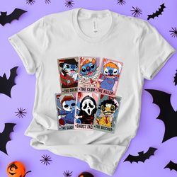 halloween stitch shirt, stitch halloween pumpkin shirt, stitch horror halloween shirt, stitch horror movie shirt, disney