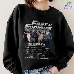 fast and furious 23 years fan shirt | vin diesel | fast furious characters shirt | vintage fast x movie hoodie | shirt f