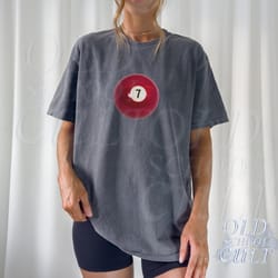 vintage 7 ball 90s comfort colors t-shirt, retro billard oversized shirt, y2k lucky tee, cool 80s billard gift, y2k clot