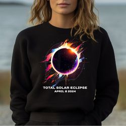 Total Solar Eclipse 2024 Shirt, American Eclipse Shirt, America Tour Shirt, Custom City State Shirt,RRG0306