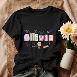 olivia broken doodles music shirt
