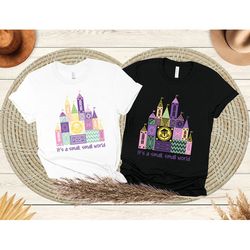 small world shirt, pastel disney shirt, disneyland shirt, ride shirt,