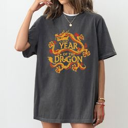 2024 chinese new year, chinese dragon shirt, year of the dragon 2024 tshirt, lunar new year shirt, chinese new year crew