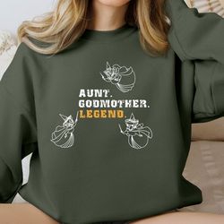 godmother legend sweatshirt, sister in law gift, funny godparent retro sweater gift, gift for aunt lover, godmama h