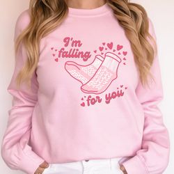 Nurse Valentine Sweatshirt, Falling For You Valentine's Day Sweater, Funny Valentine's Day Hoodie, Gift For Her - DREAM0
