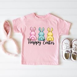 happy easter shirt toddler easter shirt girl toddler shirt easter bunny shirt easter kids shirt rabbit shirt cute easter