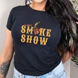 smoke show crop top baby tee cowgirl concert outfit y2k baby tee crop top unhinged crop top gen z shirt slutty slut shir