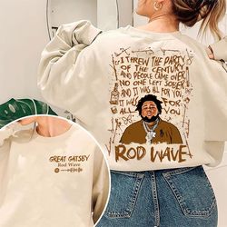 rod wave nostalgia album 2 side shirt, rod wave shirt, nostalgia 90s rap music shirt, rod wave great gatsby trending shi
