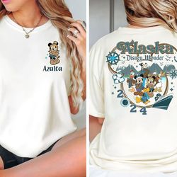 Retro 2-Sided Disney Cruise Line Shirt | Mickey And Friends Disney Alaska Cruise T-Shirt | Disney Pirate Tee | Disneylan
