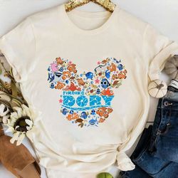 finding dory characters disney cruise mickey ears shirt | the magic kingdom t-shirt, nemo dory t-shirt | disneyland trip