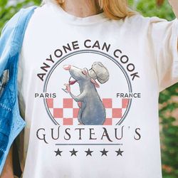 retro disney ratatouille shirt | mouse chef remy anyone can cook t-shirt | wdw magic kingdom tee | disneyland trip shirt