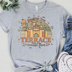 retro disney epcot center little orange bird shirt | sunshine tree terrace home of the orange bird t-shirt | disneyland