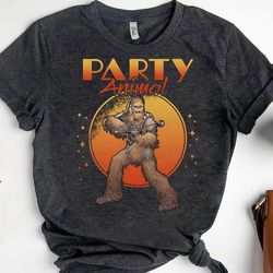 Vintage Star Wars Chewie Party Animal Shirt | May The 4Th Be With You T-Shirt | Galaxy'S Edge Trip Tee | WDW Family Holi