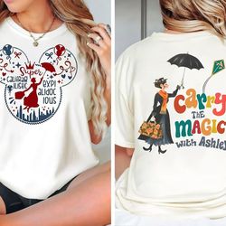 name Mary Poppins Carry The Magic With You Shirt | Funny Disney T-shirt | Walt Disney World Tee | Disneyland Trip Outfit