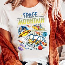 Retro 90S Space Mountain Sweatshirt | Vintage Mickey And Friends T-shirt | Walt Disney World Tee | Disneyland Trip Shirt