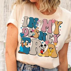 Retro In My Disney Era Sweatshirt | Mickey And Friends T-shirt | Disney Castle Balloons Tee | Disneyland Trip Shirt