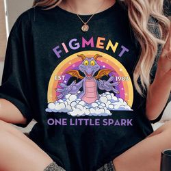 Retro Disney Figment One Little Spark Sweatshirt | Figment Est 1983 T-shirt | Purple Dragon Tee | Disneyland Trip Outfit