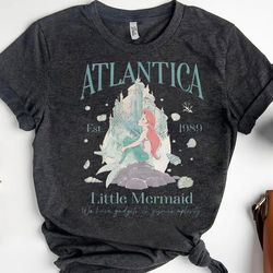 Retro 90S Disney Little Mermaid Shirt | Disney Princess Ariel TShirt | Atlantica Little Mermaid Tee | Disney Family Outf