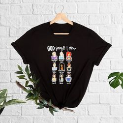 disney shirt, god says i am shirt, disney princess shirt, christian shirts, disney trip shirt, disney princess bible