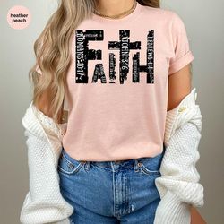 christian shirt, bible verse t-shirt, religious outfit, retro faith t shirt, christian cross graphic tees
