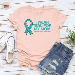 ovarian cancer survivor shirt, cancer gift, ovarian cancer graphic tees, ovarian cancer awareness t shirt