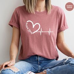 heart awareness shirt, world heart day shirt, heart disease awareness crewneck sweatshirt, gift for her, gift for him