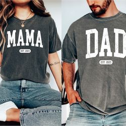 custom gifts for mom and dad, cute mama shirt, unique dad shirt, christmas gift for parents, mothers day gift