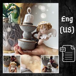 PDF Angel with Candelabrum Crochet Pattern