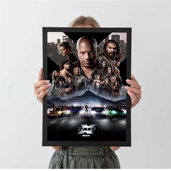 fast and furious x movie poster, movie wall art, movie fan gift, action film poster