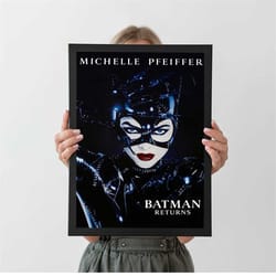 catwoman michelle pfeiffer poster cat woman, a4 a3 a2, home wall decor, christmas gift