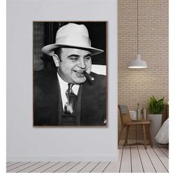 al capone, canvas poster wall art decor home decor frameless