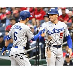 freddie freeman trea turner signed photo autograph print poster wall art home decor