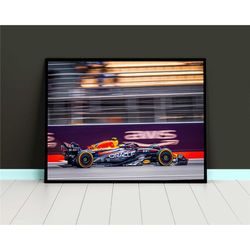 checo perez poster, sergio perez poster, formula 1 red bull racing canvas wall art, mexico f1, motorsport sports poster